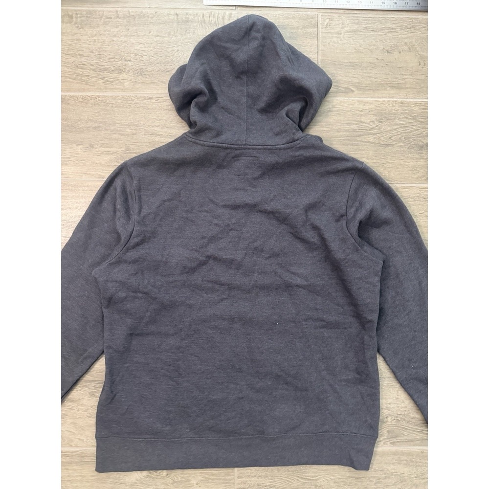 Champion Hoodie Mens Large Gray Script Logo Pullover Sweatshirt Embroidered - Picture 15 of 16